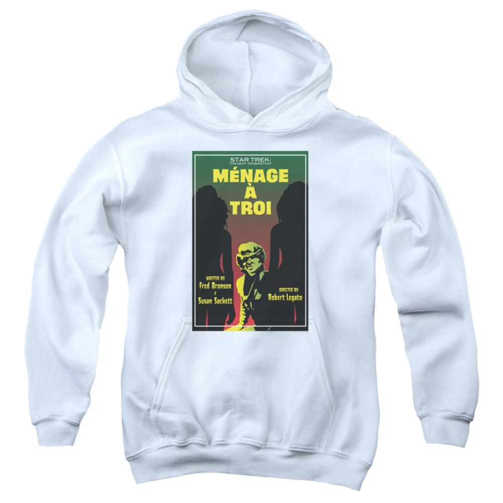 Star Trek TNG Season 3 Episode 24 Youth Cotton Poly Pull-Over Hoodie