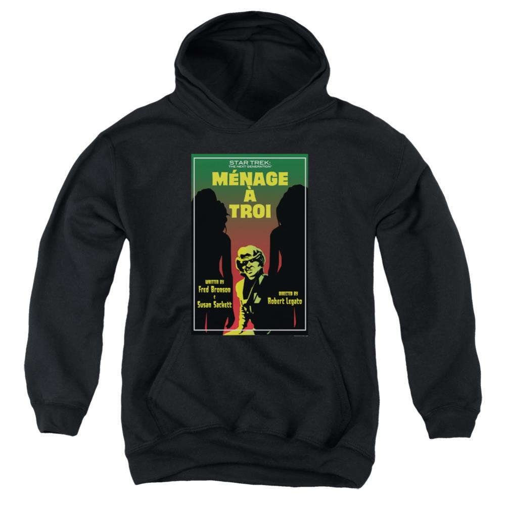Star Trek TNG Season 3 Episode 24 Youth Cotton Poly Pull-Over Hoodie