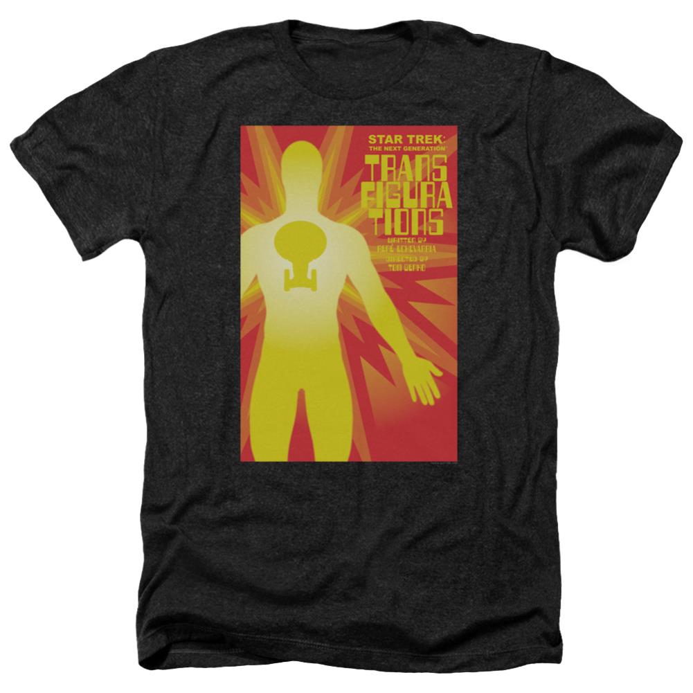 Star Trek TNG Season 3 Episode 25 Men's 30/1 Heather 60 40 Poly Short-Sleeve T-Shirt