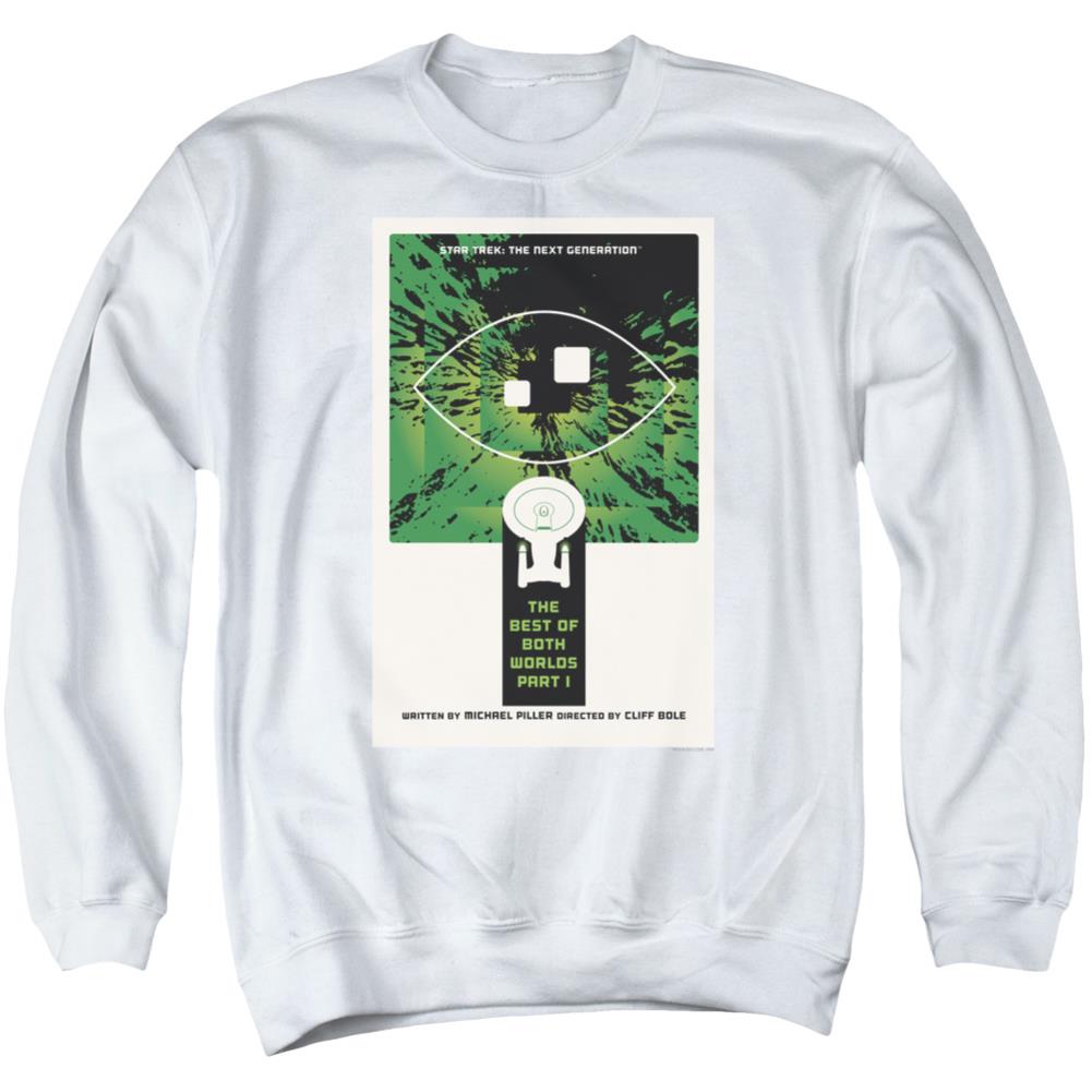 Star Trek TNG Season 3 Episode 26 Men's Crewneck 50 50 Poly Long-Sleeve T-Shirt