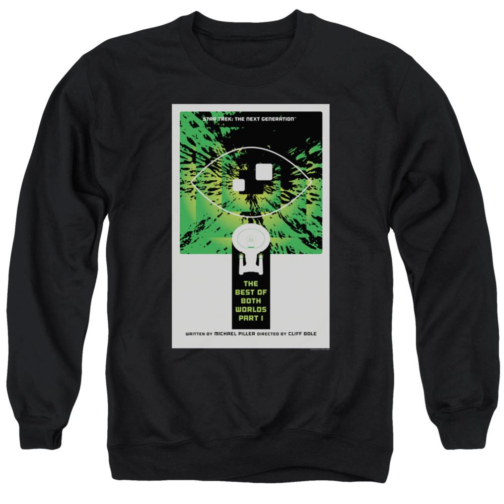 Star Trek TNG Season 3 Episode 26 Men's Crewneck 50 50 Poly Long-Sleeve T-Shirt