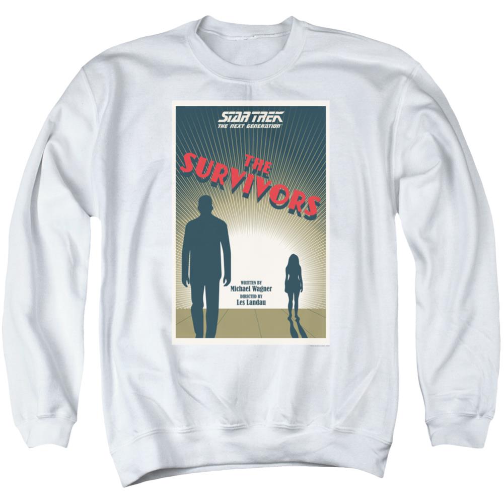 Star Trek TNG Season 3 Episode 3 Men's Crewneck 50 50 Poly Long-Sleeve T-Shirt