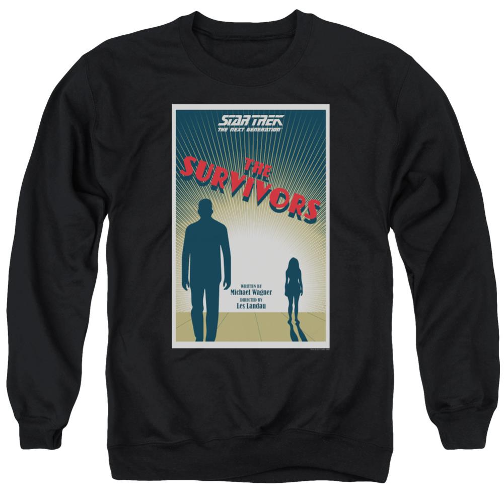 Star Trek TNG Season 3 Episode 3 Men's Crewneck 50 50 Poly Long-Sleeve T-Shirt