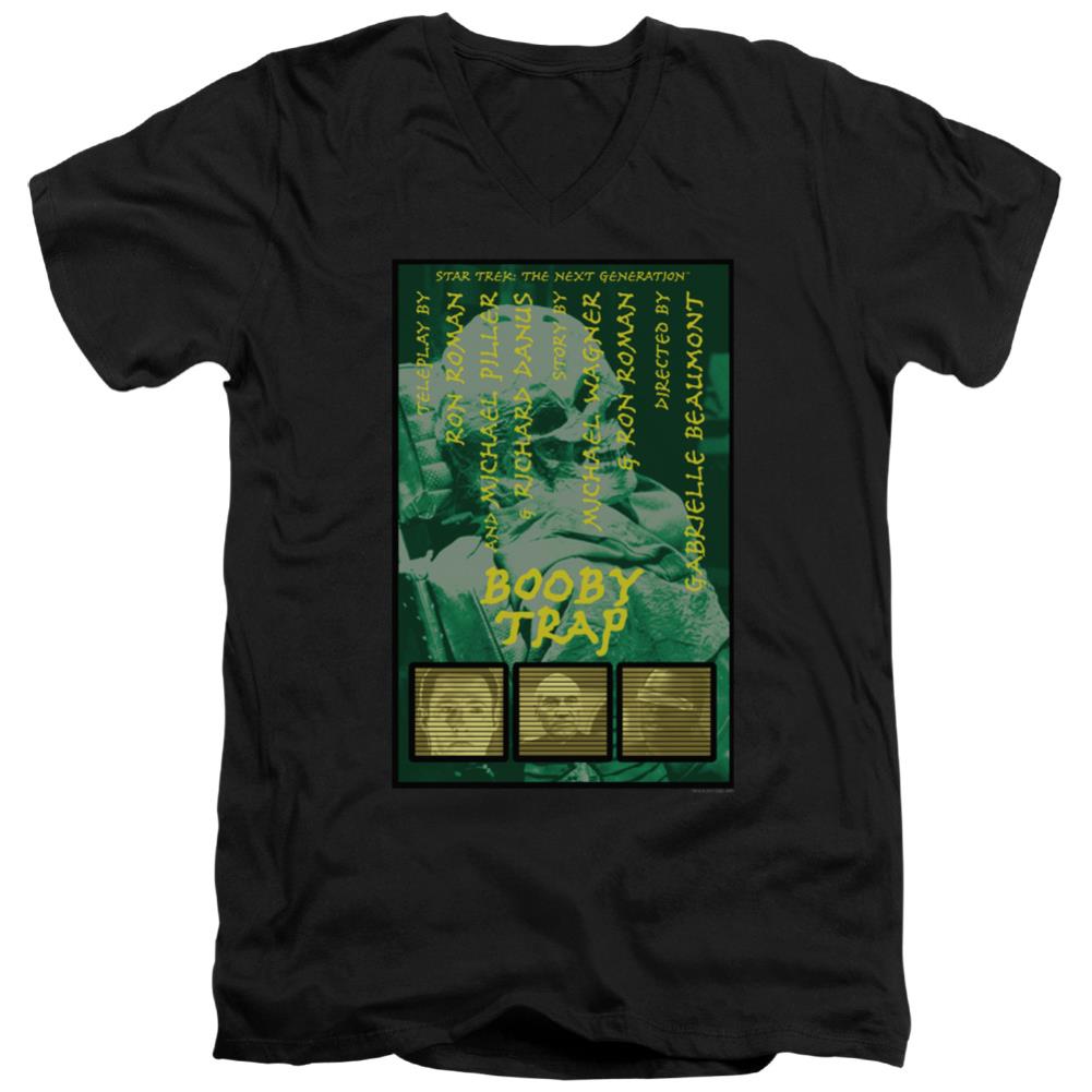 Star Trek TNG Season 3 Episode 6 Men's 30/1 Cotton Slim V-Neck T-Shirt