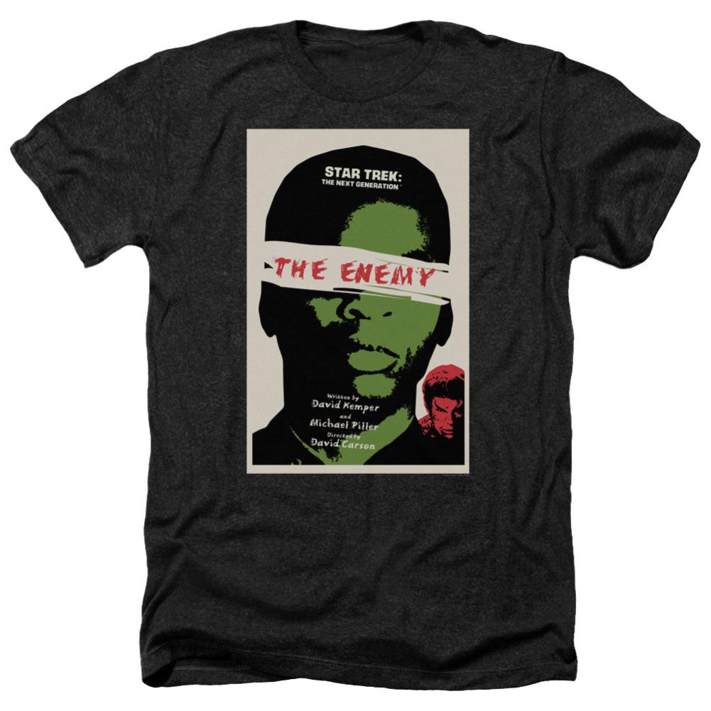 Star Trek TNG Season 3 Episode 7 Men's 30/1 Heather 60 40 Poly Short-Sleeve T-Shirt