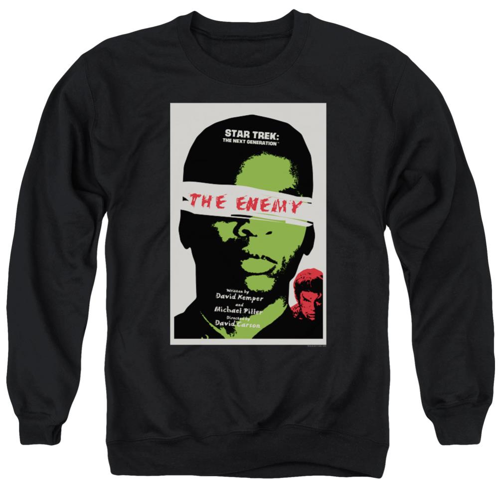 Star Trek TNG Season 3 Episode 7 Men's Crewneck 50 50 Poly Long-Sleeve T-Shirt