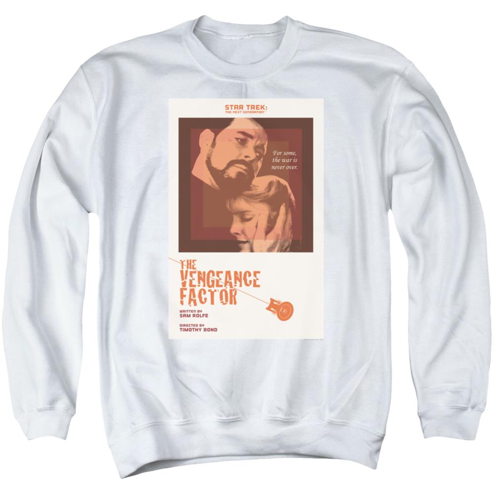 Star Trek TNG Season 3 Episode 9 Men's Crewneck 50 50 Poly Long-Sleeve T-Shirt