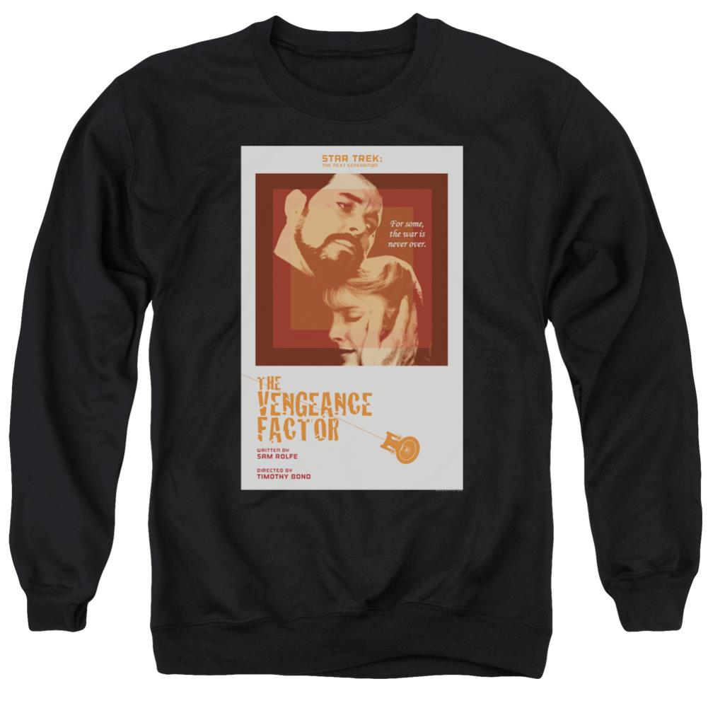 Star Trek TNG Season 3 Episode 9 Men's Crewneck 50 50 Poly Long-Sleeve T-Shirt