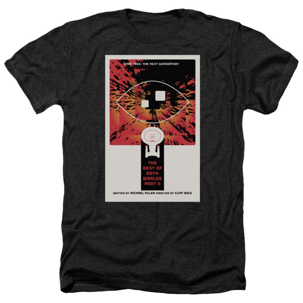 Star Trek TNG Season 4 Episode 1 Men's 30/1 Heather 60 40 Poly Short-Sleeve T-Shirt