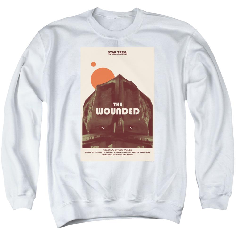 Star Trek TNG Season 4 Episode 12 Men's Crewneck 50 50 Poly Long-Sleeve T-Shirt