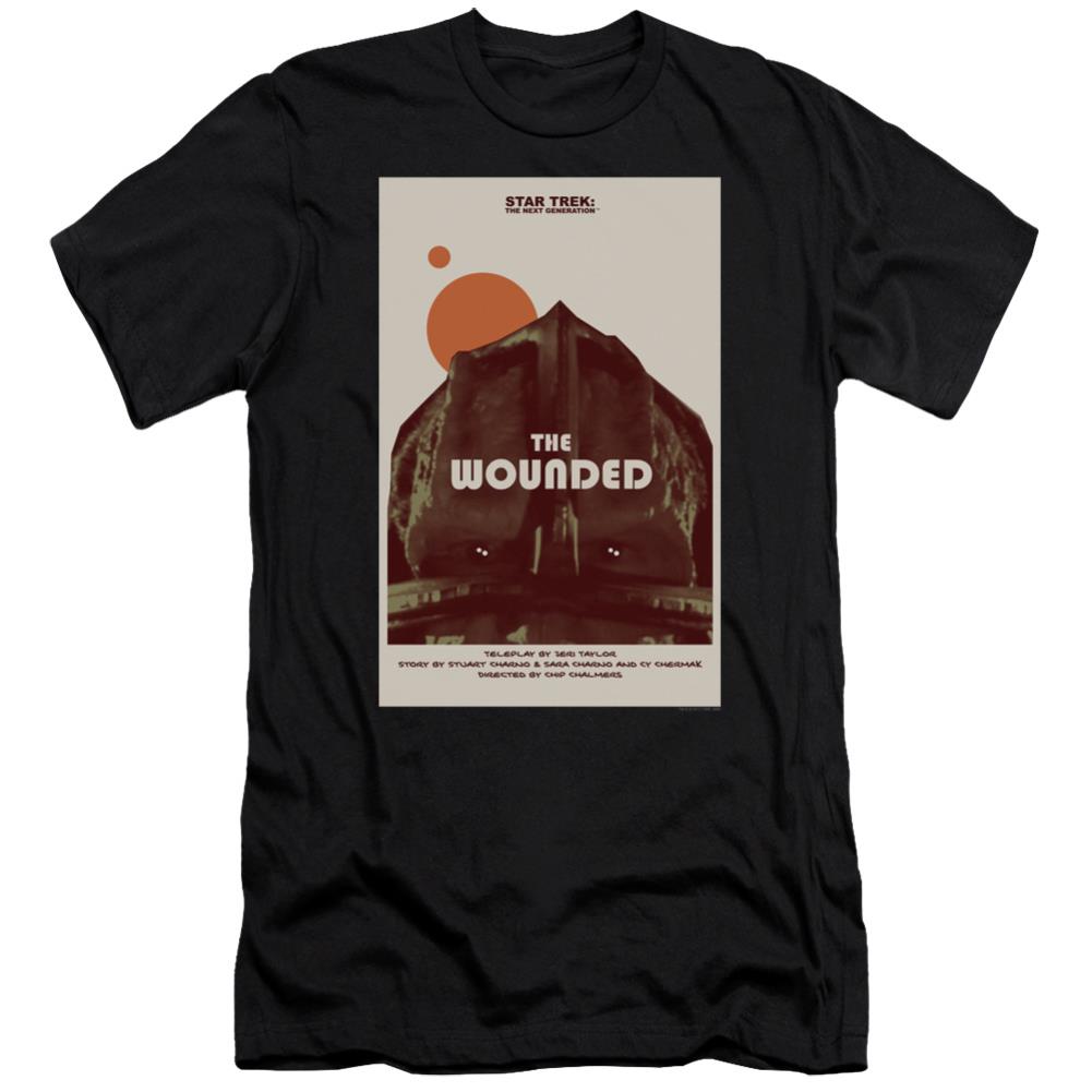 Star Trek TNG Season 4 Episode 12 Men's Ultra-Soft 30/1 Cotton Slim Short-Sleeve T-Shirt