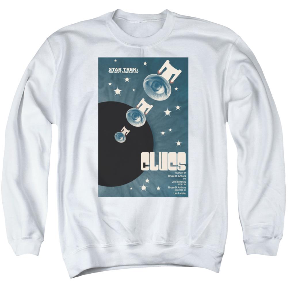 Star Trek TNG Season 4 Episode 14 Men's Crewneck 50 50 Poly Long-Sleeve T-Shirt