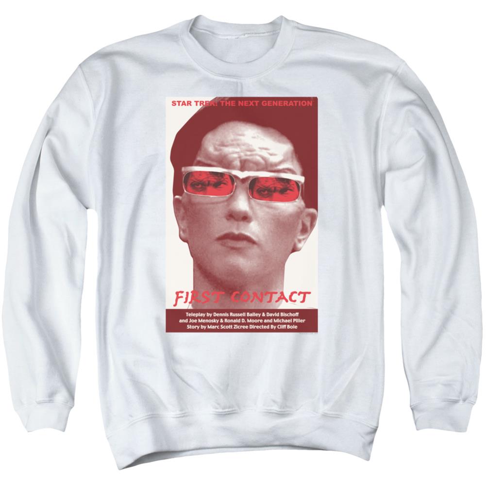 Star Trek TNG Season 4 Episode 15 Men's Crewneck 50 50 Poly Long-Sleeve T-Shirt