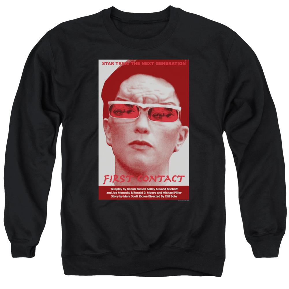 Star Trek TNG Season 4 Episode 15 Men's Crewneck 50 50 Poly Long-Sleeve T-Shirt