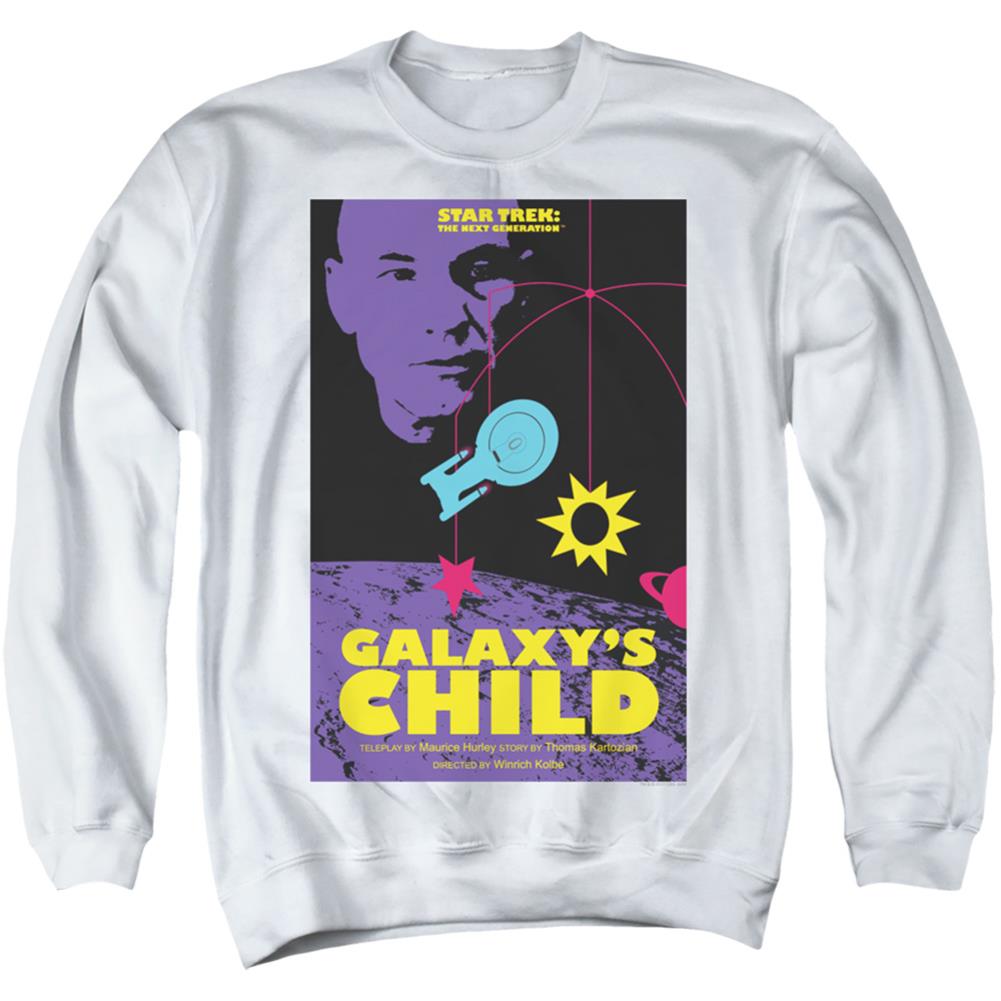 Star Trek TNG Season 4 Episode 16 Men's Crewneck 50 50 Poly Long-Sleeve T-Shirt
