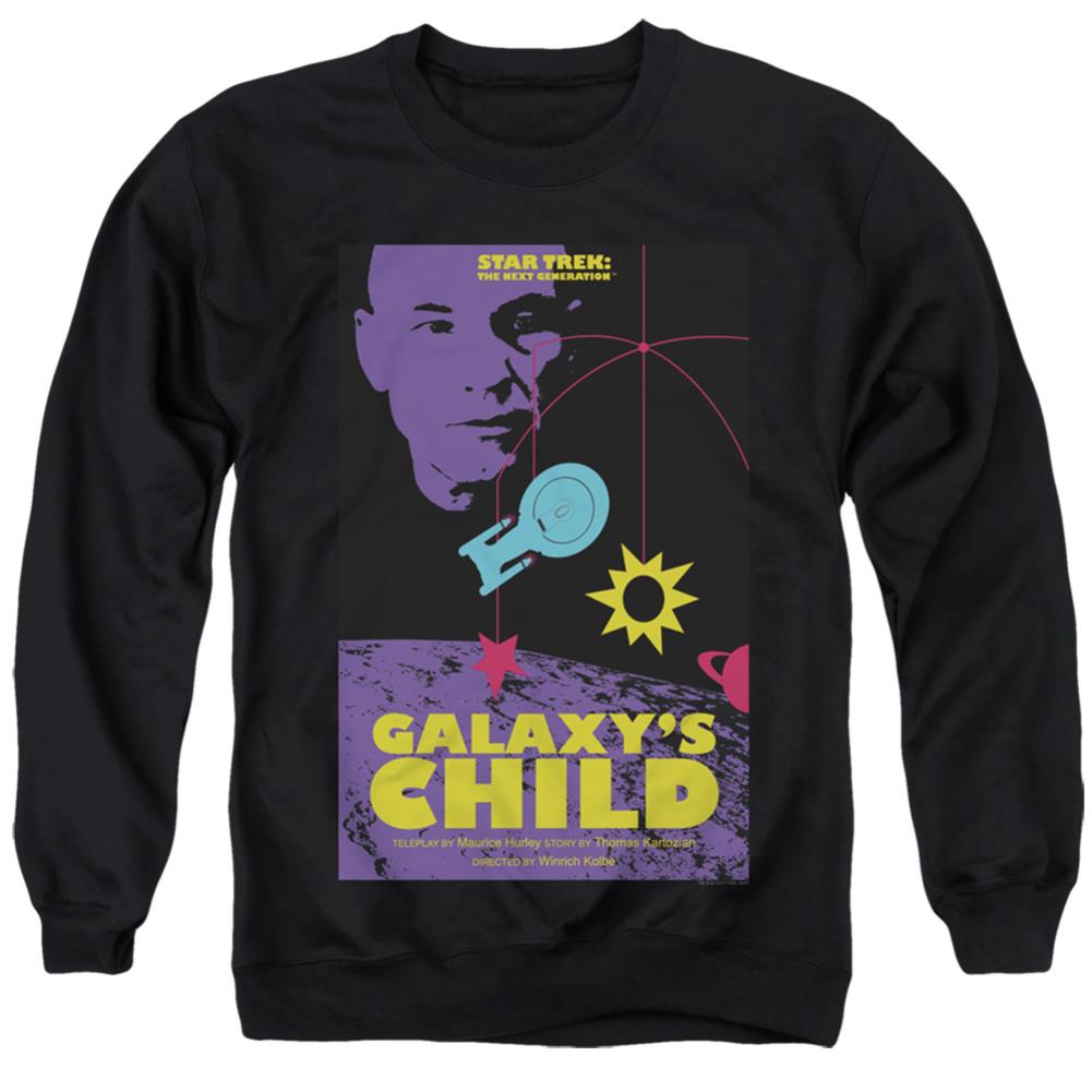 Star Trek TNG Season 4 Episode 16 Men's Crewneck 50 50 Poly Long-Sleeve T-Shirt