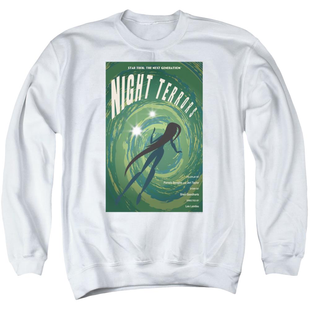 Star Trek TNG Season 4 Episode 17 Men's Crewneck 50 50 Poly Long-Sleeve T-Shirt