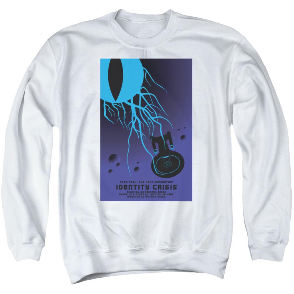 Star Trek TNG Season 4 Episode 18 Men's Crewneck 50 50 Poly Long-Sleeve T-Shirt