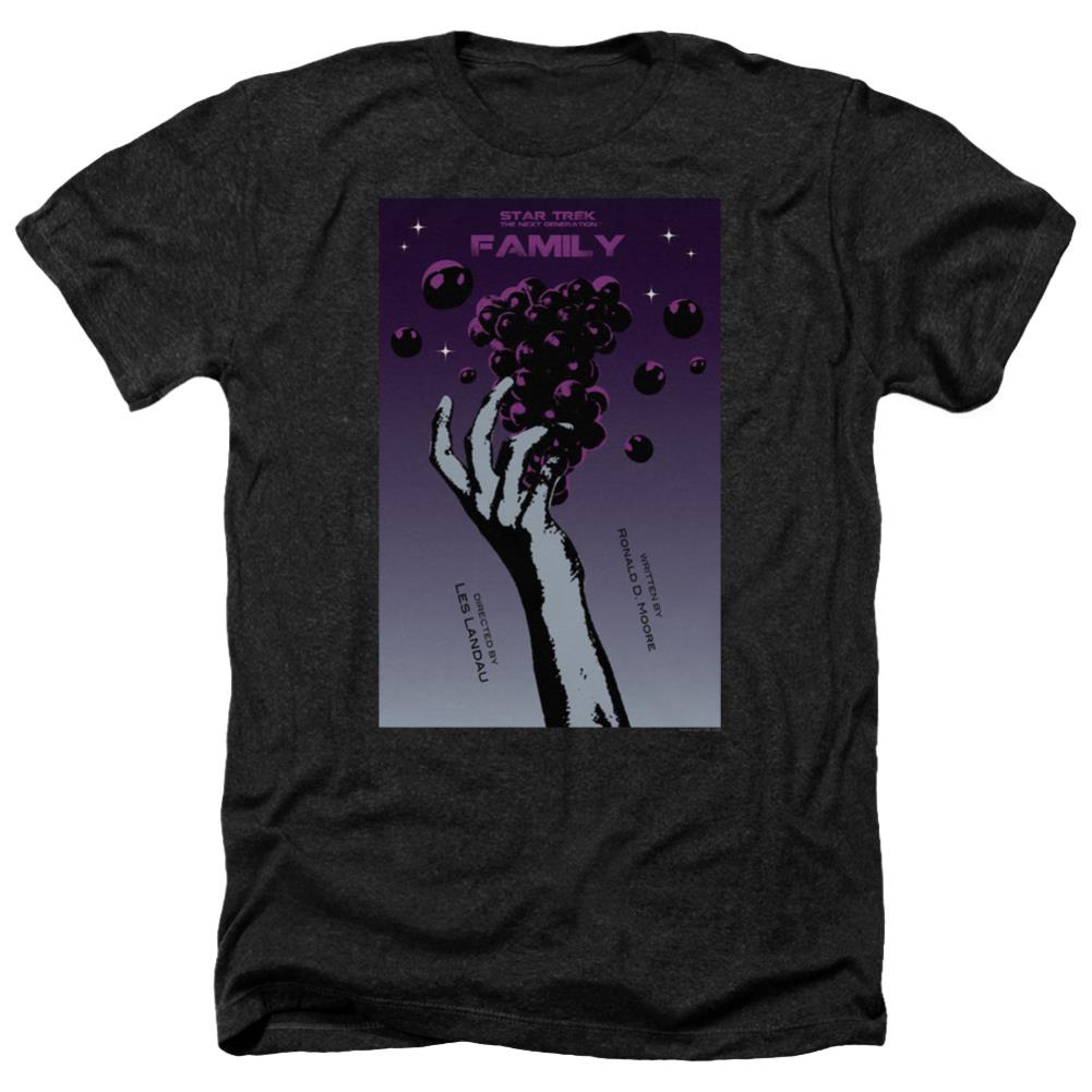 Star Trek TNG Season 4 Episode 2 Men's 30/1 Heather 60 40 Poly Short-Sleeve T-Shirt
