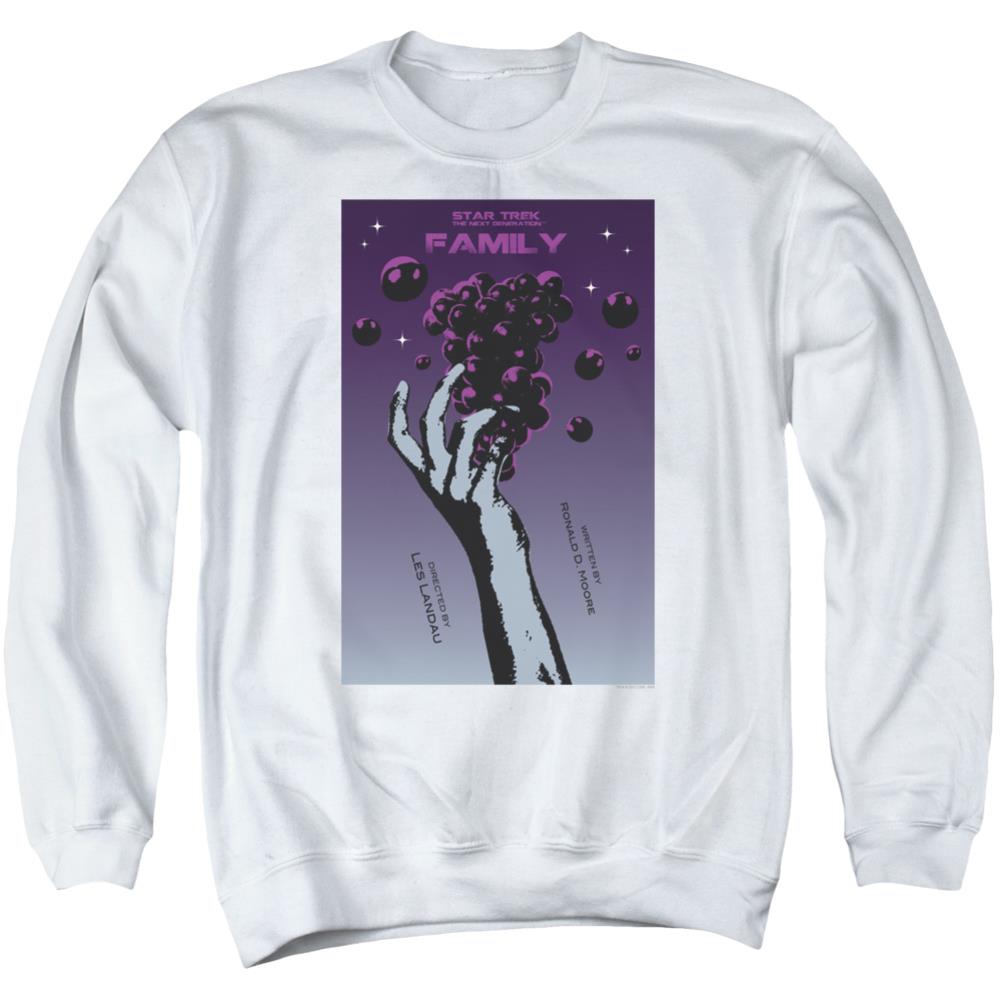 Star Trek TNG Season 4 Episode 2 Men's Crewneck 50 50 Poly Long-Sleeve T-Shirt