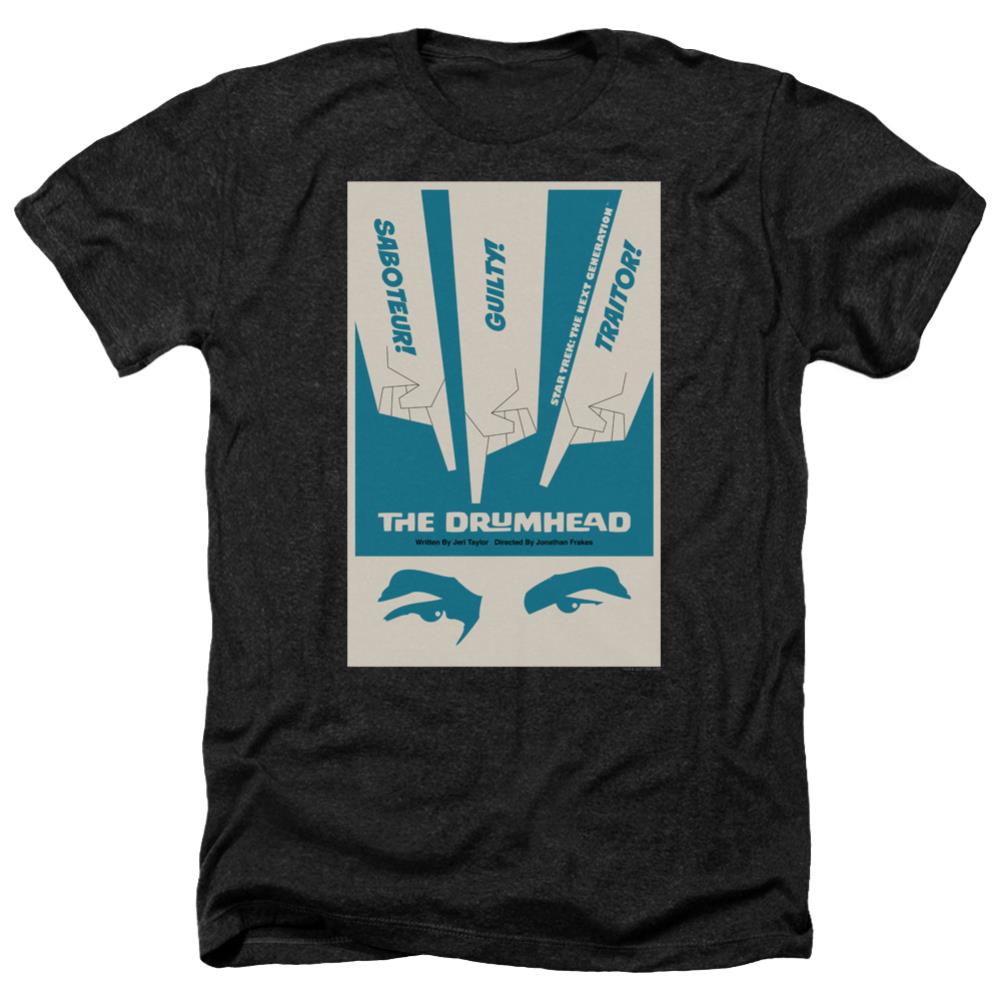 Star Trek TNG Season 4 Episode 21 Men's 30/1 Heather 60 40 Poly Short-Sleeve T-Shirt