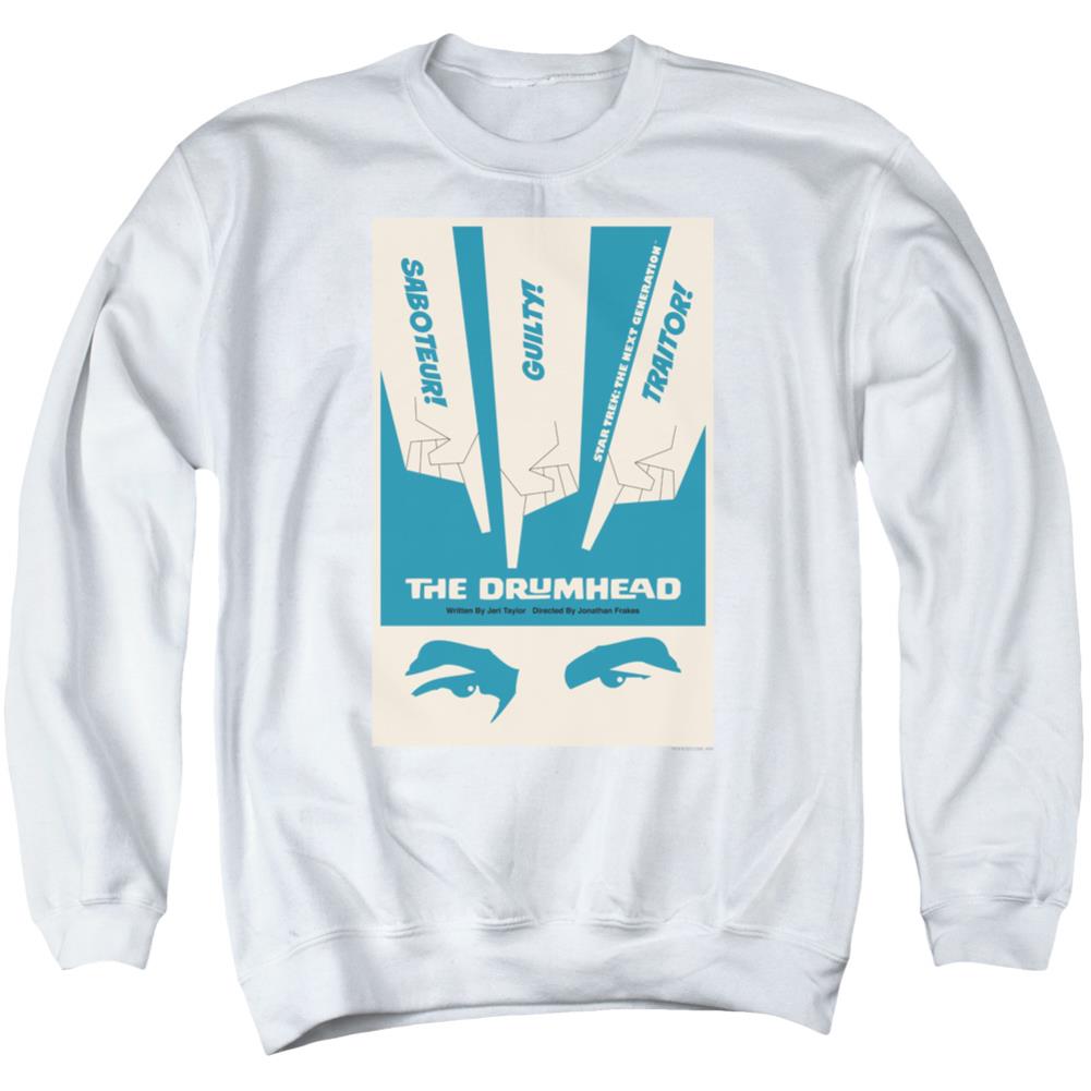 Star Trek TNG Season 4 Episode 21 Men's Crewneck 50 50 Poly Long-Sleeve T-Shirt
