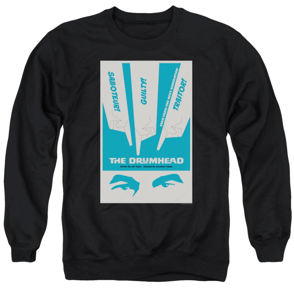 Star Trek TNG Season 4 Episode 21 Men's Crewneck 50 50 Poly Long-Sleeve T-Shirt