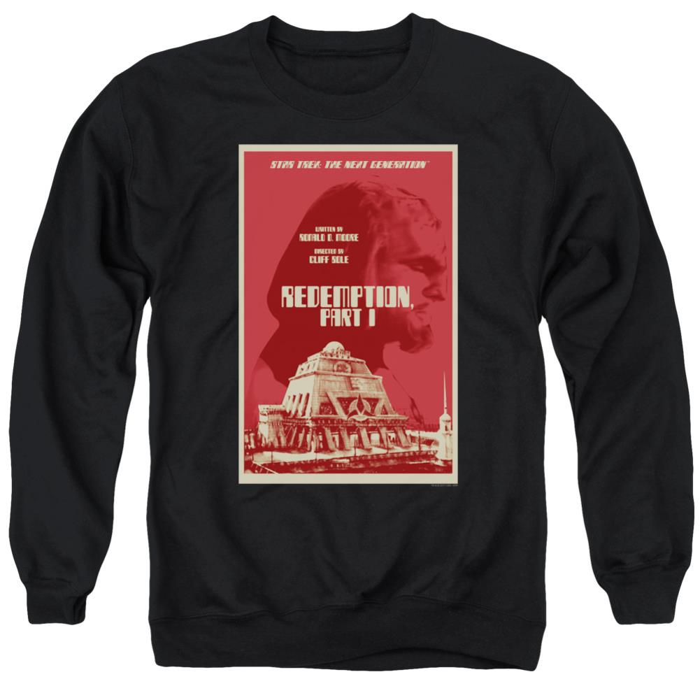Star Trek TNG Season 4 Episode 26 Men's Crewneck 50 50 Poly Long-Sleeve T-Shirt
