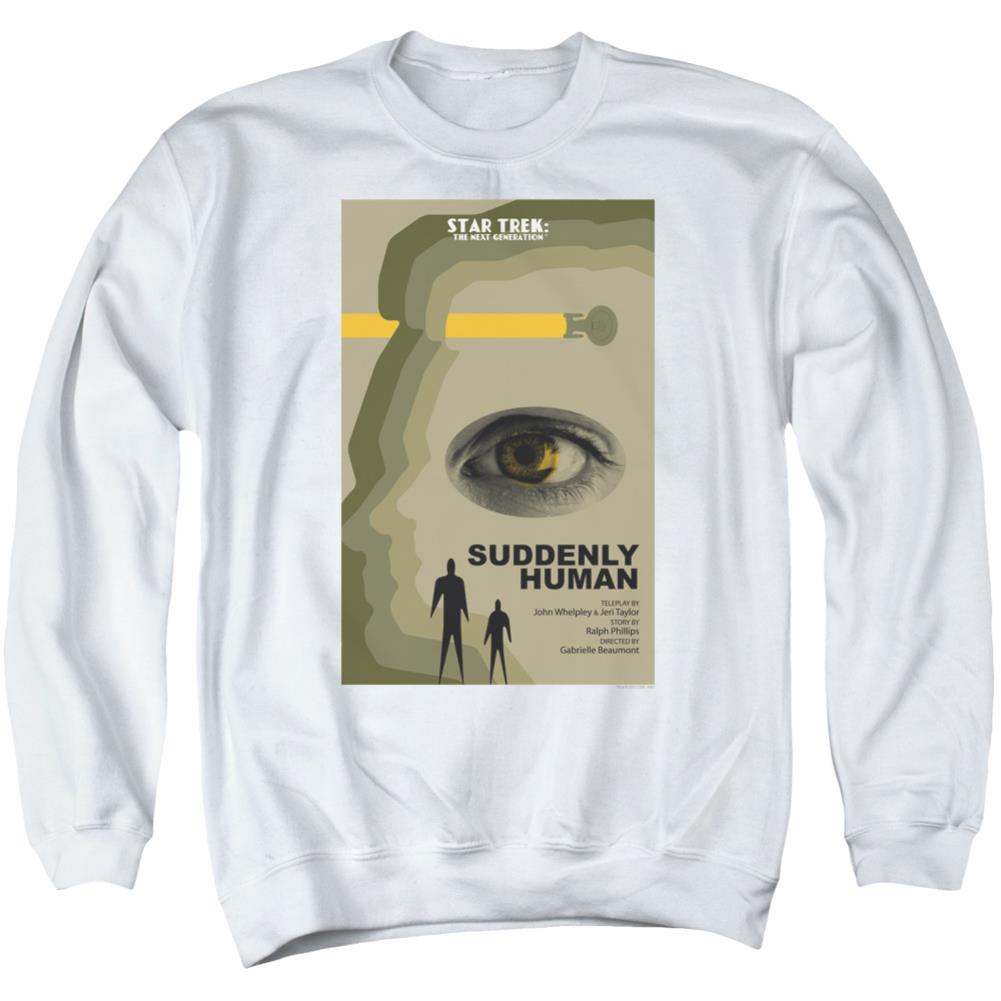 Star Trek TNG Season 4 Episode 4 Men's Crewneck 50 50 Poly Long-Sleeve T-Shirt