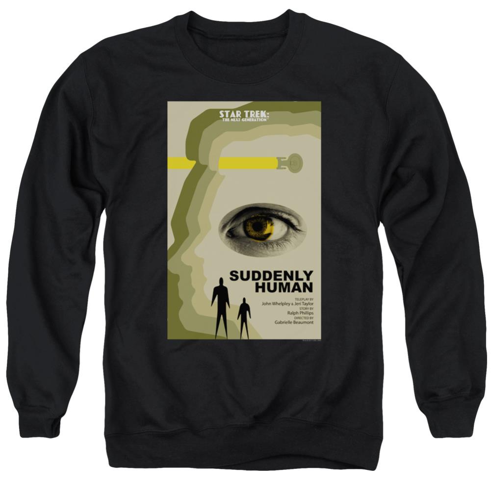 Star Trek TNG Season 4 Episode 4 Men's Crewneck 50 50 Poly Long-Sleeve T-Shirt