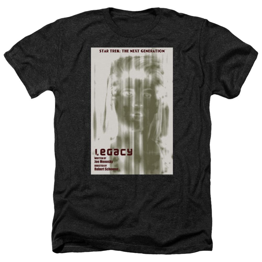 Star Trek TNG Season 4 Episode 6 Men's 30/1 Heather 60 40 Poly Short-Sleeve T-Shirt