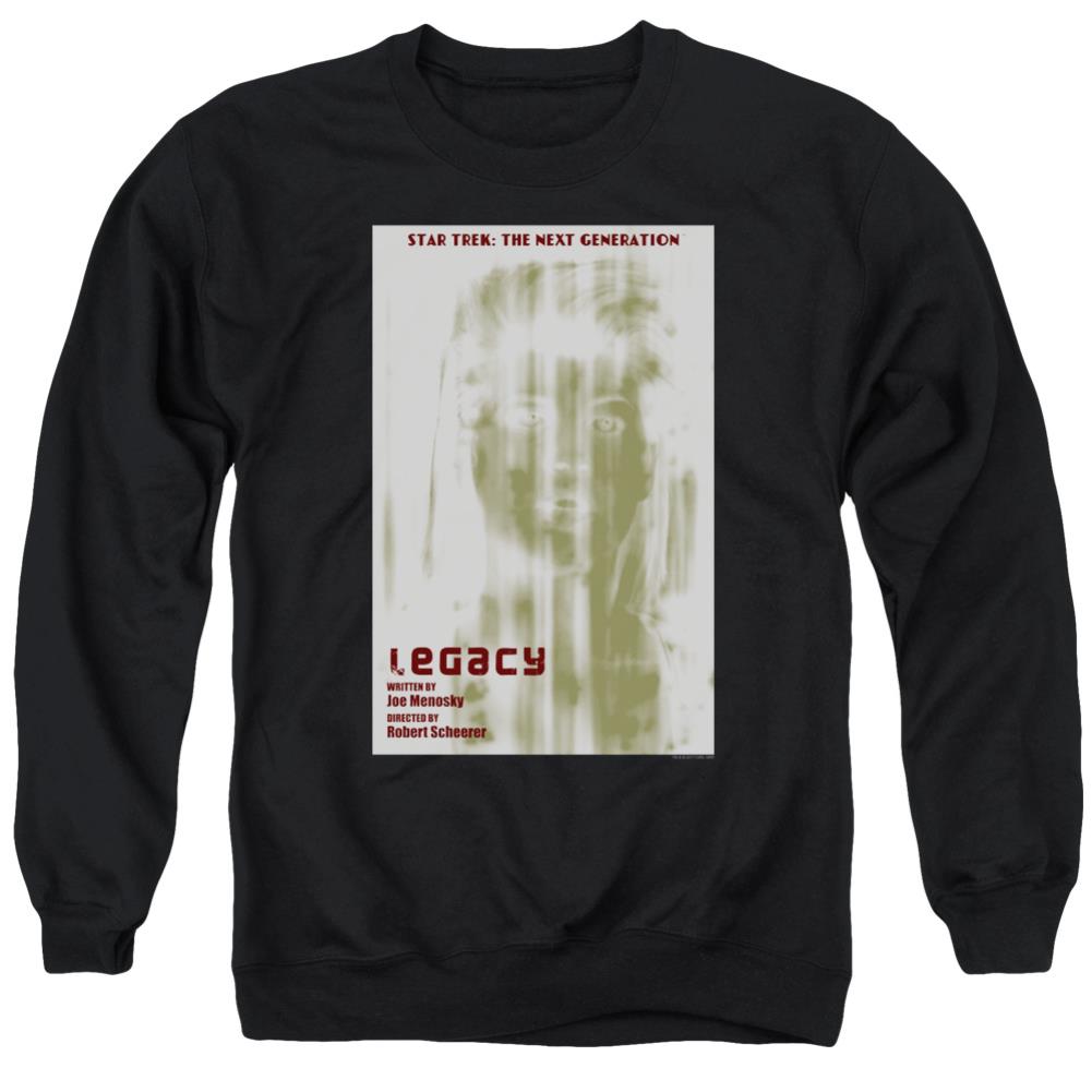 Star Trek TNG Season 4 Episode 6 Men's Crewneck 50 50 Poly Long-Sleeve T-Shirt