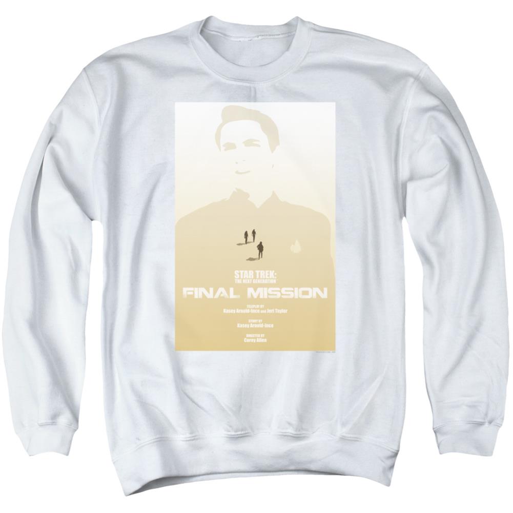 Star Trek TNG Season 4 Episode 9 Men's Crewneck 50 50 Poly Long-Sleeve T-Shirt