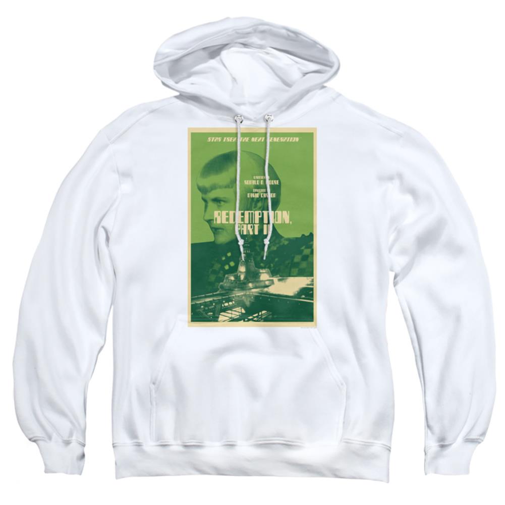 Star Trek TNG Season 5 Episode 1 Men's Pull-Over 75 25 Poly Hoodie
