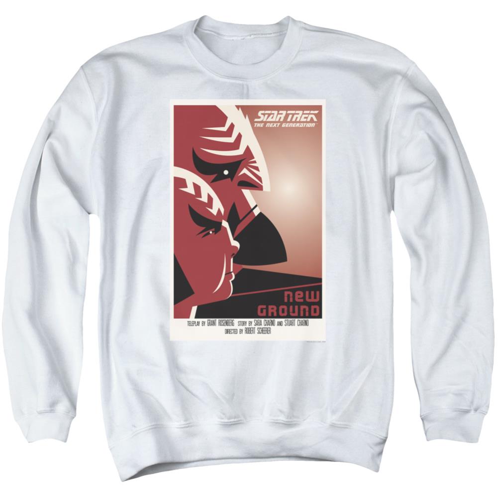 Star Trek TNG Season 5 Episode 10 Men's Crewneck 50 50 Poly Long-Sleeve T-Shirt