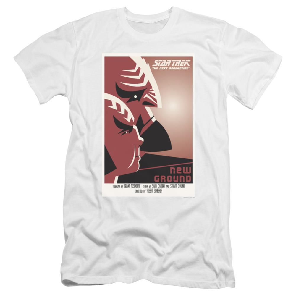 Star Trek TNG Season 5 Episode 10 Men's Ultra-Soft 30/1 Cotton Slim Short-Sleeve T-Shirt