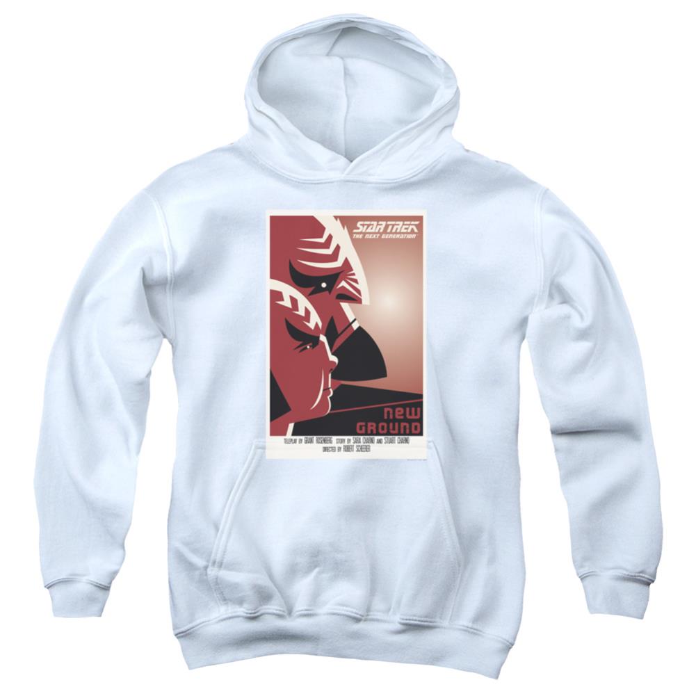 Star Trek TNG Season 5 Episode 10 Youth Cotton Poly Pull-Over Hoodie