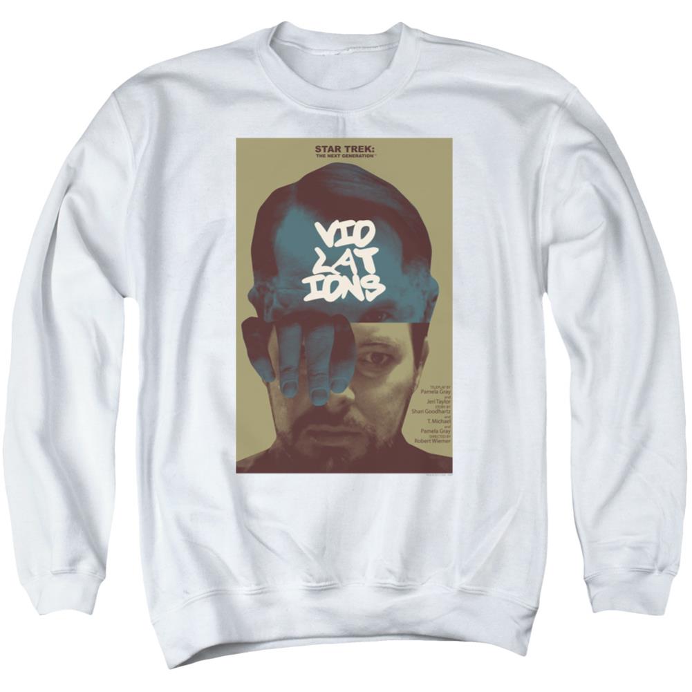 Star Trek TNG Season 5 Episode 12 Men's Crewneck 50 50 Poly Long-Sleeve T-Shirt