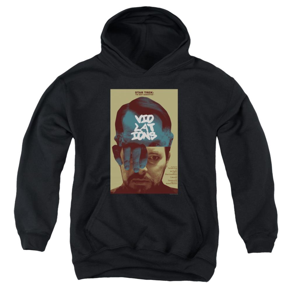 Star Trek TNG Season 5 Episode 12 Youth Cotton Poly Pull-Over Hoodie