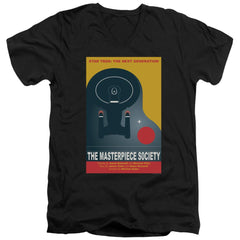 Star Trek TNG Season 5 Episode 13 Men's 30/1 Cotton Slim V-Neck T-Shirt