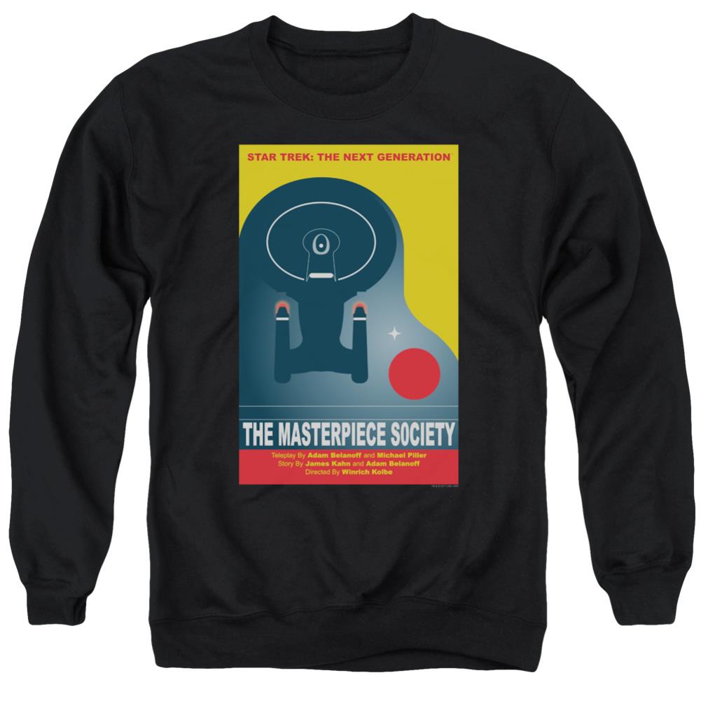 Star Trek TNG Season 5 Episode 13 Men's Crewneck 50 50 Poly Long-Sleeve T-Shirt