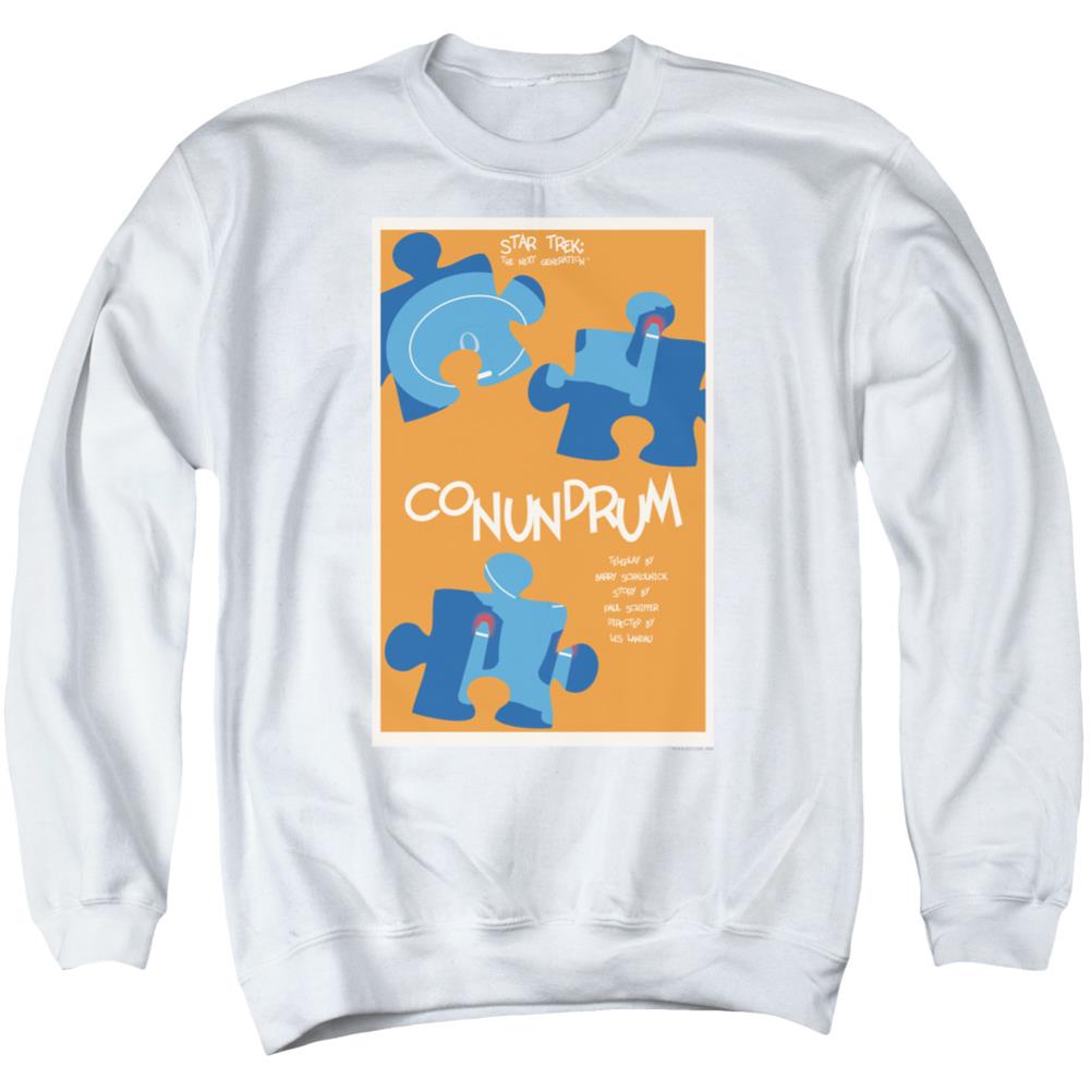 Star Trek TNG Season 5 Episode 14 Men's Crewneck 50 50 Poly Long-Sleeve T-Shirt