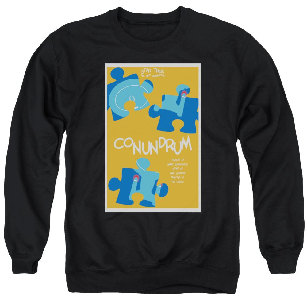 Star Trek TNG Season 5 Episode 14 Men's Crewneck 50 50 Poly Long-Sleeve T-Shirt