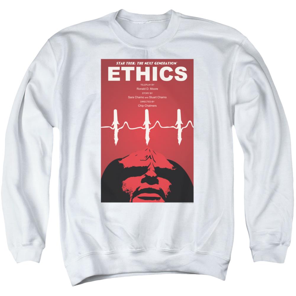 Star Trek TNG Season 5 Episode 16 Men's Crewneck 50 50 Poly Long-Sleeve T-Shirt