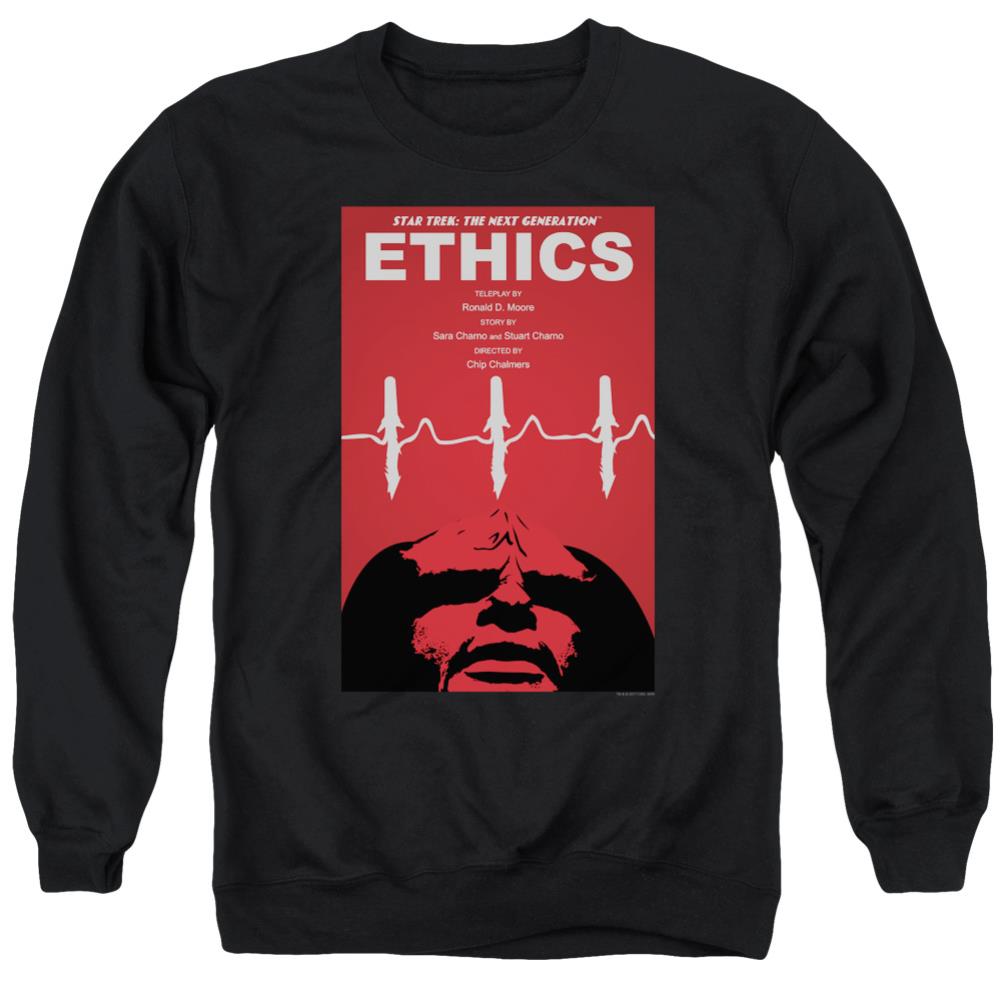 Star Trek TNG Season 5 Episode 16 Men's Crewneck 50 50 Poly Long-Sleeve T-Shirt