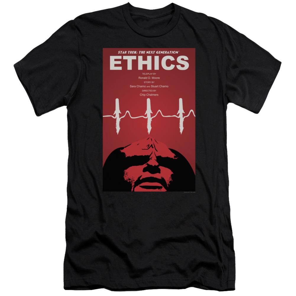 Star Trek TNG Season 5 Episode 16 Men's Ultra-Soft 30/1 Cotton Slim Short-Sleeve T-Shirt