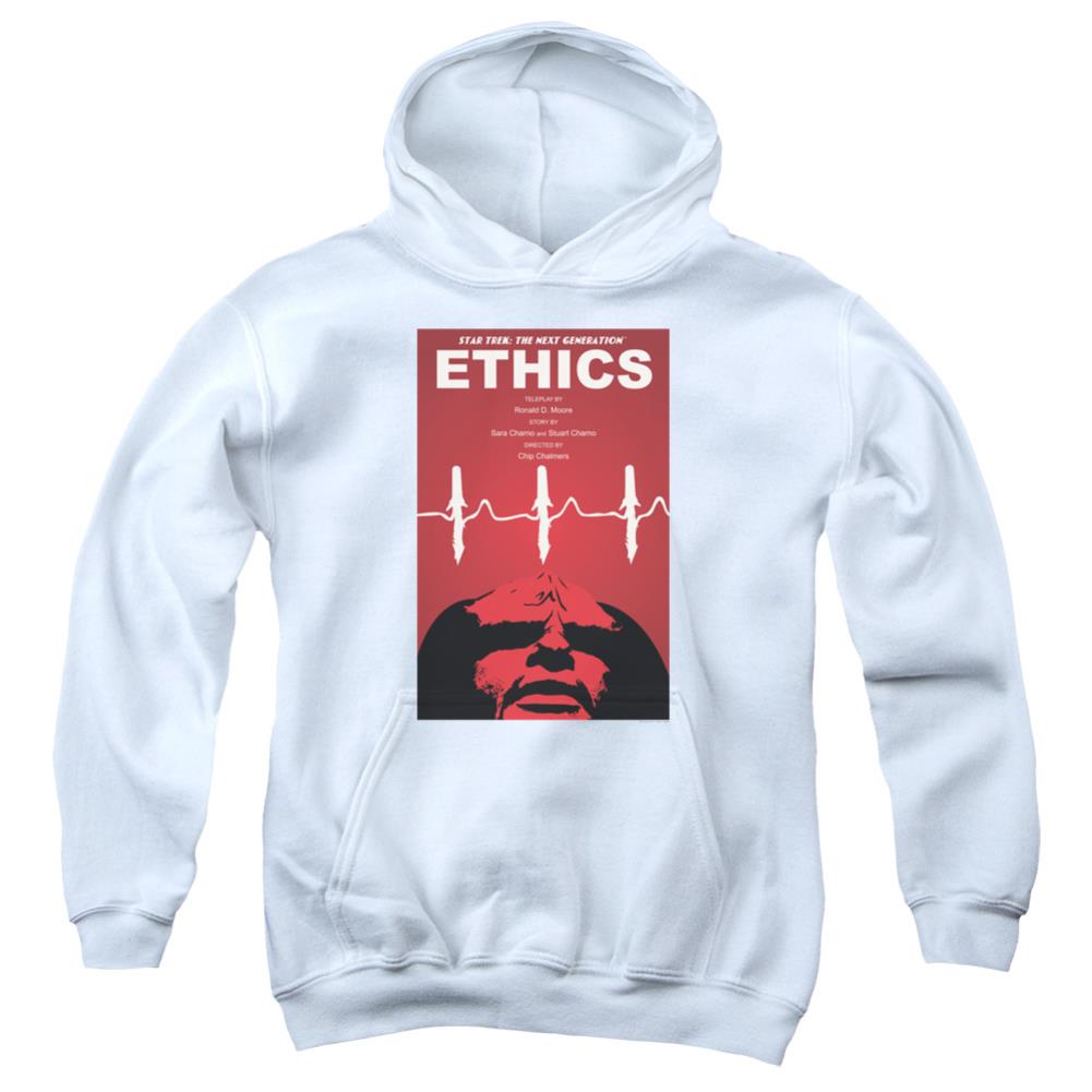 Star Trek TNG Season 5 Episode 16 Youth Cotton Poly Pull-Over Hoodie