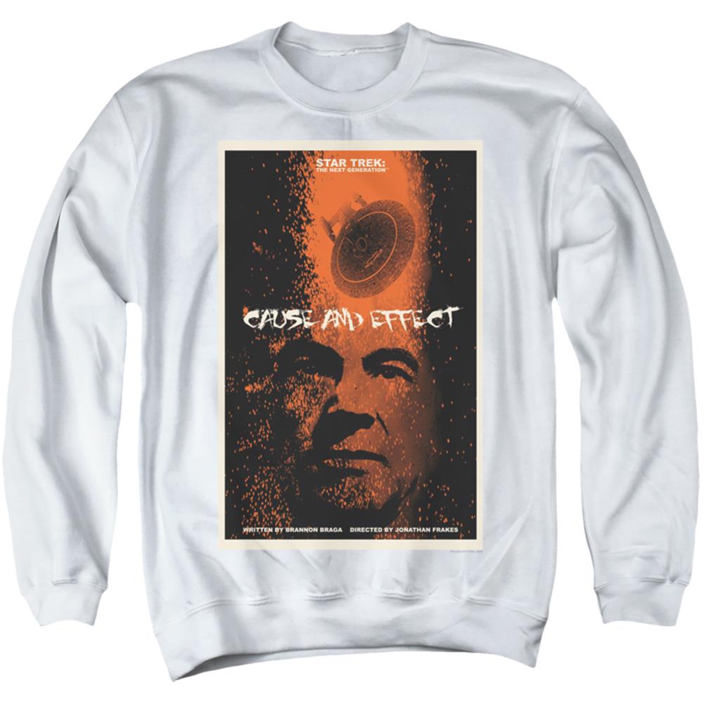 Star Trek TNG Season 5 Episode 18 Men's Crewneck 50 50 Poly Long-Sleeve T-Shirt