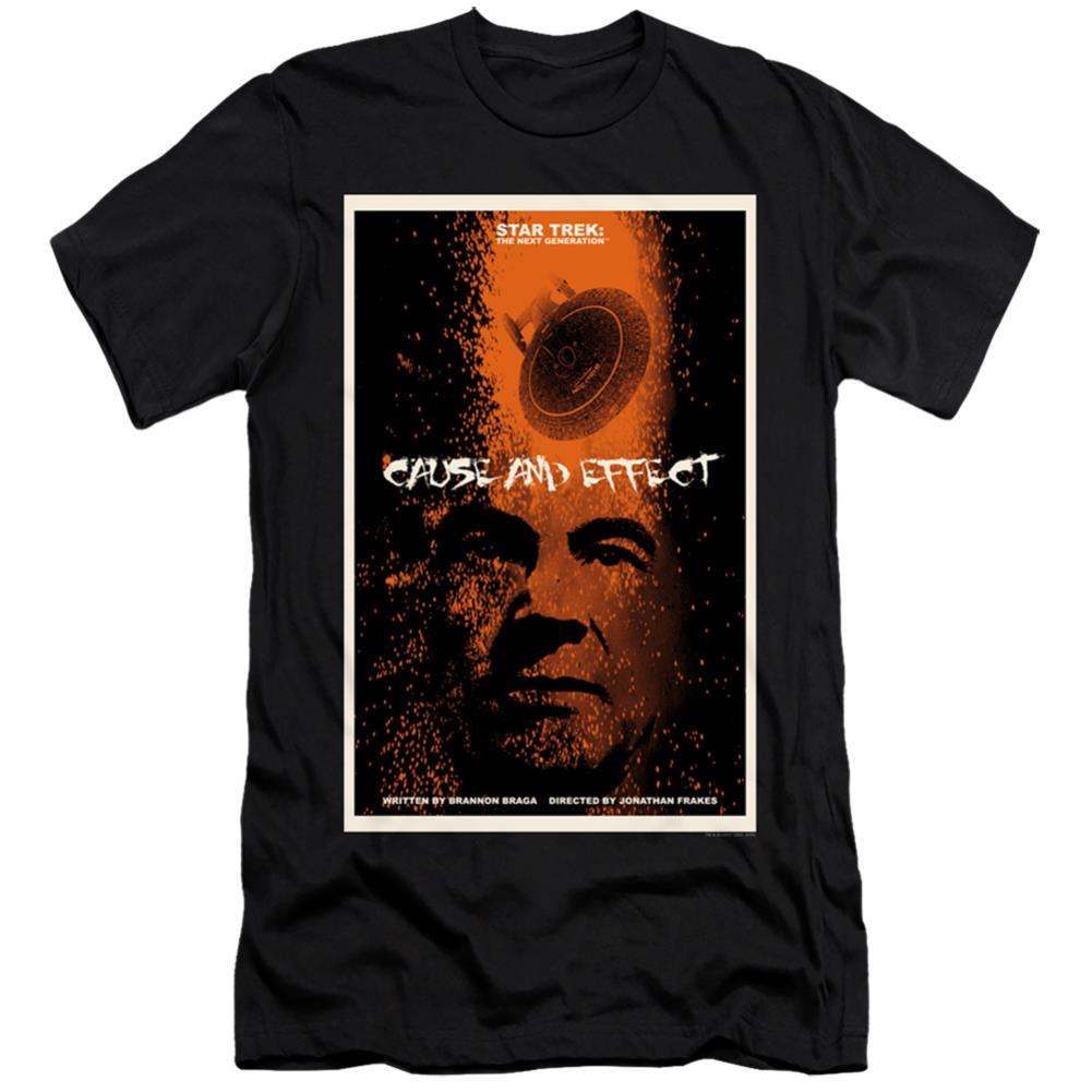 Star Trek TNG Season 5 Episode 18 Men's Ultra-Soft 30/1 Cotton Slim Short-Sleeve T-Shirt