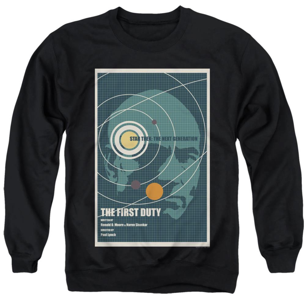 Star Trek TNG Season 5 Episode 19 Men's Crewneck 50 50 Poly Long-Sleeve T-Shirt